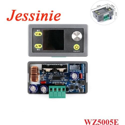 WZ5005E DC DC Step Down Buck Converter Power Module Constant Voltage Constant Current CC CV Adjustable 50V 5A Voltmeter Ammeter