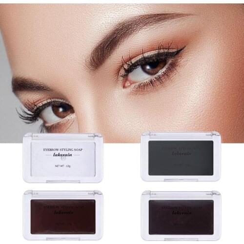 Lakerain 3D Brows Transparent box Makeup Balm Styling Brows Soap Kit Lasting Eyebrow Setting Gel Waterproof TSLM2