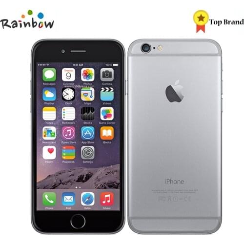 Unlocked Apple iPhone 6 1GB RAM 4.7inch IOS Dual Core 1.4GHz phone 8.0 MP Camera 3G WCDMA 4G LTE Used 16/64/128GB ROM