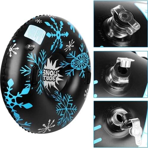 Snowflake inflatable snow sled Circle tube slide adults snowboard ring racer slope tubes sleds Kids Outdoor Winter Sport toys