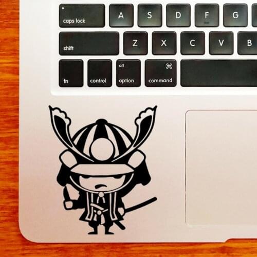 Cute Little Samurai Laptop Sticker for MacBook Pro16" Air Retina 11 12 13 15 inch Mac Book HP Notebook Skin Vinyl Trackpad Decal