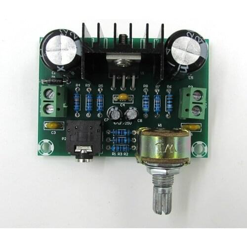 TDA2030A M551 Mono Channel 18W Audio Power Amplifier Board AC/DC 12V