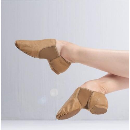 Genuine Leather Stretch Jazz Latin Dance Shoes Salsa For Women Jazz Ballet Shoes Teacherss Dance Sandals Excercise Shoe