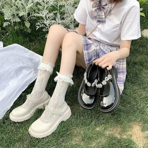 Lolita Shoes Women Japanese Style Mary Jane Shoes Girls Vintage Platform Shoes College Student JK Uniform Cosplay Shoes