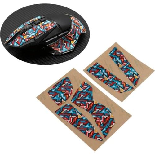 High Quality Hotline Games Colorful Mouse Anti-Slip Tape Side Stickers Skates for logitech G502 Mouse Sweat Resistant Pads
