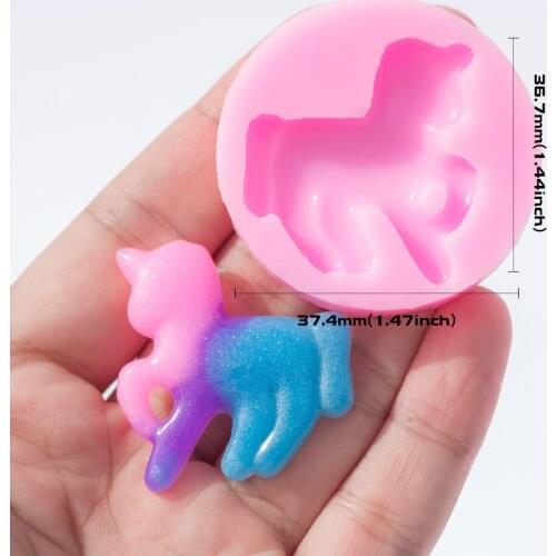 YF126 Unicorn Silicone Mold - for Dessert Fondant Cake Decorating Tools Chocolate Candy Resin Craft Jewelry