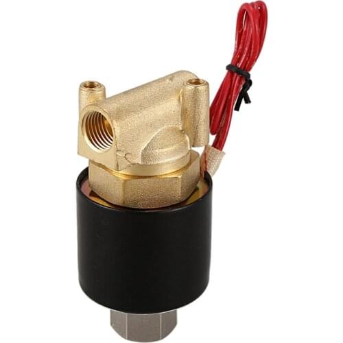 1/4inch DN8 Normally Open N/O Brass Electric Solenoid Valve 220V Pneumatic Valve for Water Oil Gas