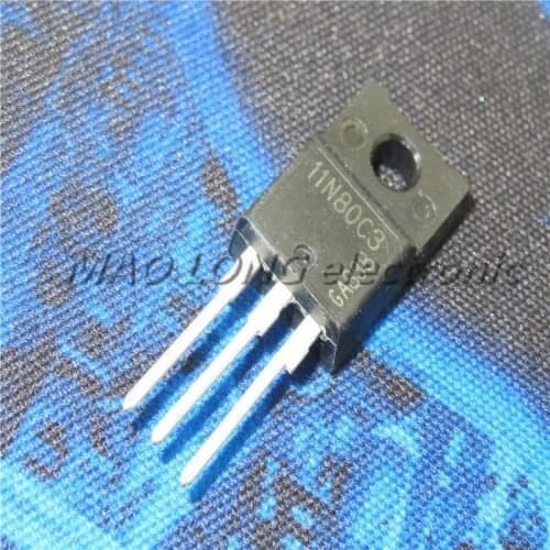 10PCS/LOT SPA11N80C3 11N80C3 TO-220F 800V 11A N-channel field effect power tube