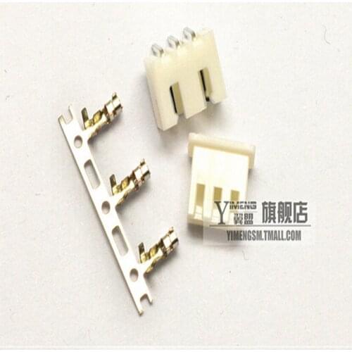100Set/Lot XH2.54 2.54mm 3Pin 3P 90degree Curved Male Pin Header + Terminal + Female Housing Connector