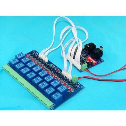 16-channel DMX512 Relay 16-channel Relay Switch 12V Input