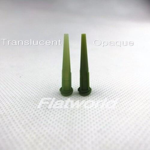 200pcs/lot 14gauge Plastic Conical Fluid Epoxy Resin Smoothflow Tapered Needle Glue Dispensing Tips