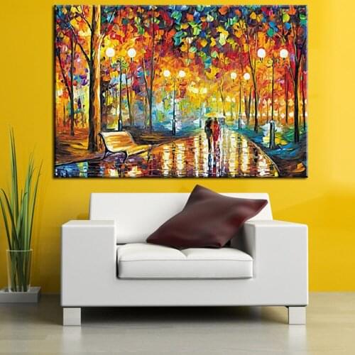 Full Drill DIY 5D Diamond Painting Embroidery Cross Crafts Stitch Kit Home Decor Autumn landscape