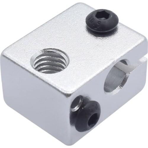 Aluminum Alloy 3D Printer Heat Block For E3D V6, J-head Heating Aluminum Block, Extruder Heated Block 3D Printer Accessories