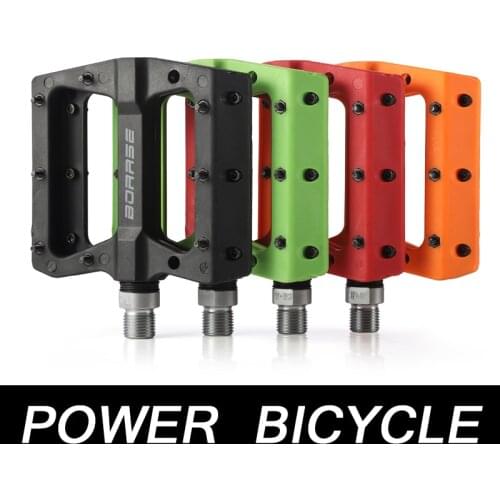 Boarse Bicycle Pedal Bearing Universal Pair Of Non-slip Nylon Pedals Bicycle Accessories Mountain Bike Road Bike Bmx Pedals