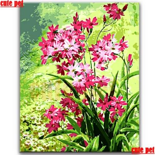 Painting embroidery Abstract painting flowers DIY diamond painting Home Wall Decor cross stitches full drill 5D Art puzzle