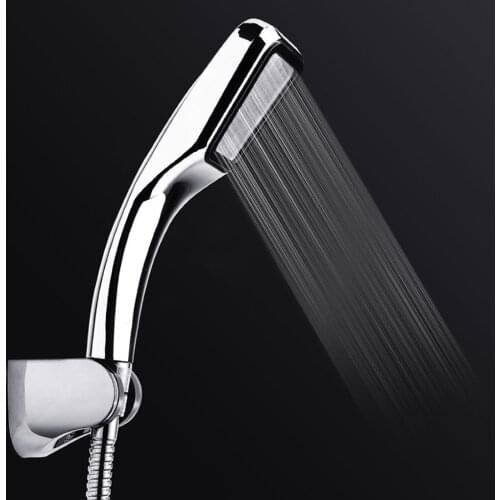 300 Hole Pressurized Water Saving Shower Head ABS With Chrome Plated Bathroom Hand Shower Water Booster Shower Head