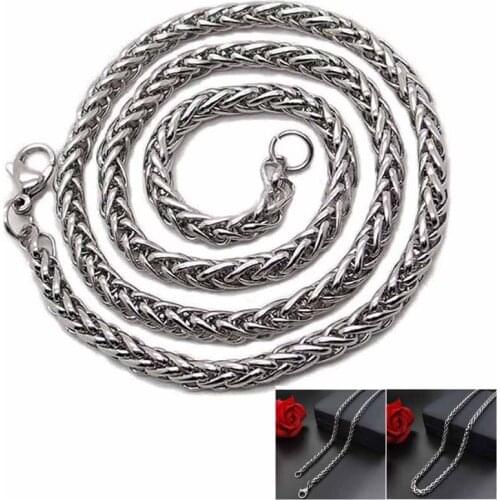 Fashion Jewelry Stainless Steel Necklaces for Men Women Keel Chain Choker Necklace m
