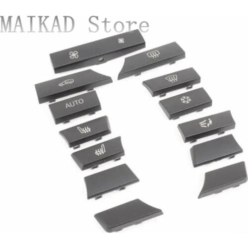 Set 11 Button Key Caps Repair Kit A/C Heater Switch for BMW F07 F10 F11 520i 523i 525i 530i 525d 535d 540i 545i 550 61319313922