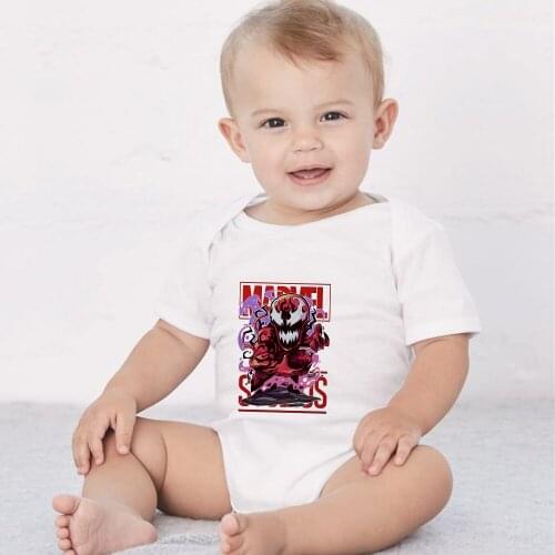 Newborn Clothes Baby Boys Girls White Bodysuit Summer Short Sleeve Breathable Soft Infant Toddler Jumpsuits Baby Playsuits