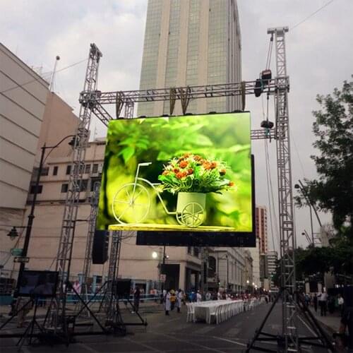 Full Color LED Display Panel P4 Outdoor Adversting Billboard RGB SMD 512*512mm Die Casting Aluminum Cabinet LED Screen