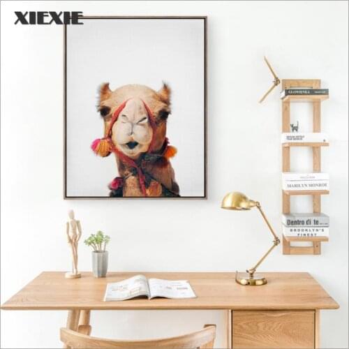 Desert Animal Camel Poster HD Print Animal Canvas Painting Camel Photography Wall Art Picture Bohemian Home Decoration