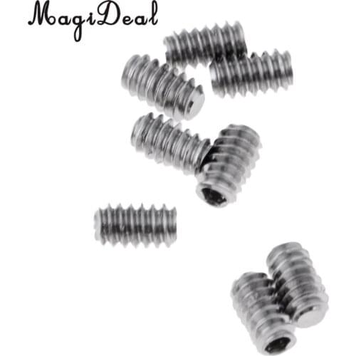 MagiDeal 10Pcs Protable Stainless Steel SUP Surfboard Grub Screws Replacement Allen Key Screw for Stand Up Paddle Body Board