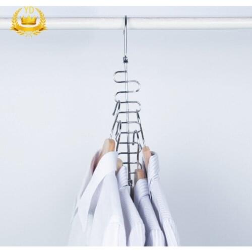 Magic Clothes Hanger Hanging Chain Metal Cloth Closet Hanger Shirts Tidy Save Space Organizer Hangers for clothes