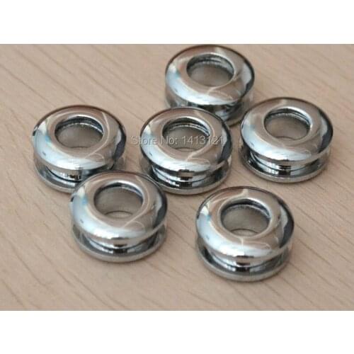 10 Pieces Chrome Plated Brass Gas Hole Grommets Screw Threaded Connection Eyelet DIY Bag Belt Part Leather Craft Handmade Buckle