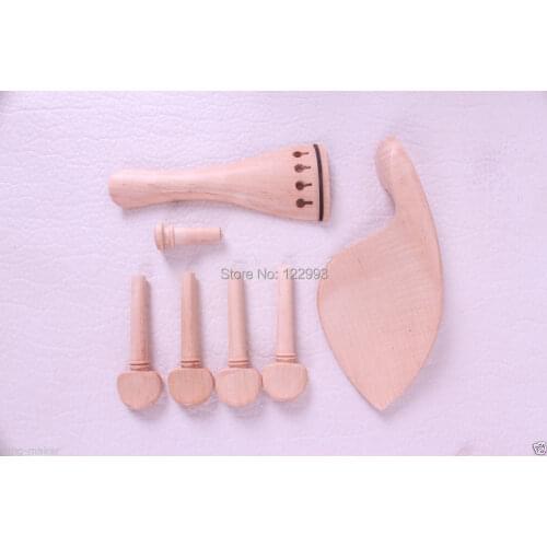 10 sets 4/4 violin maple parts tailpiece peg chin rest bridge Fiddler Fittings