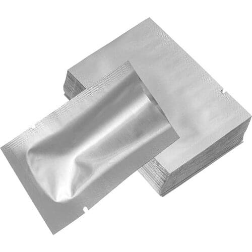 100pcs New Waterproof Heat Seal Aluminium Foil Bags Vacuum Sealer Pouches Food Grade Storage Bag Household Kitchen Supplies