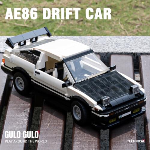 1234pcs Technician AE86 Sports Car Building Blocks Creator City Vehicle Bricks Set Model Kids Toys For Children Boys Gifts