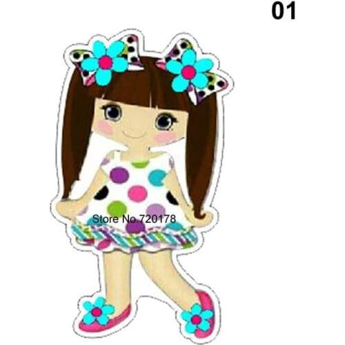 39*12MM New Resin Girl Flatback cartoon resin cabochon planar DIY handmade materials Back to school 50pcs RET730H