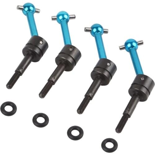 4PCS Aluminum Alloy Universal Swing Shaft Set for Tamiya tt-01 TT02 TA04 53792 Upgrade Parts
