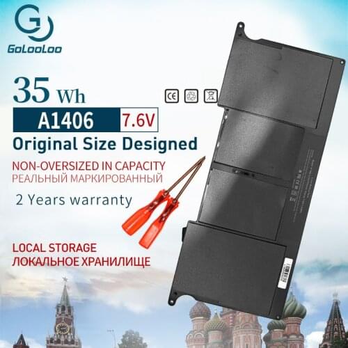Golooloo 7.6V Battery A1406 for Apple Macbook Air 11.6" A1370 MC965 for Macbook Air 11" A1465 2012 Version A1370 2011 Version