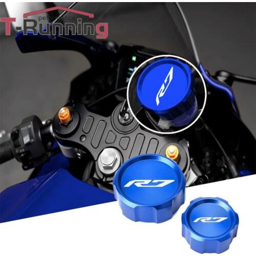 Motorcycle Accessories Front&Rear Brake Reservoir Fluid Cover For Yamaha R7 2022 YZF R7 YZF-R7 2021-2022