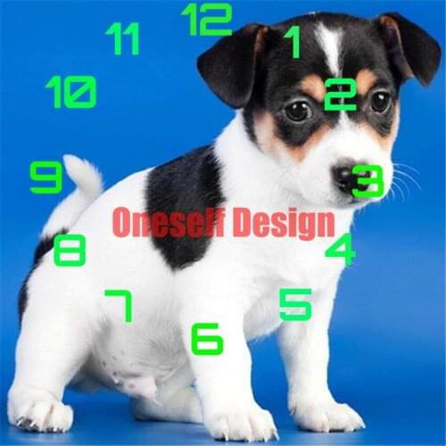 New style 5d diamond mosaic sale with clock dog rhinestone pictures diamond painting diy frame Christmas gifts diamond mosaic
