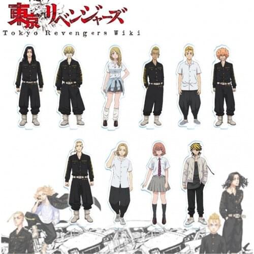 Anime Tokyo Revengers Sano Manjiro Hanagaki Takemichi Acrylic Stand Figure Model Plate Display Desk Decor Cosplay Collection Toy