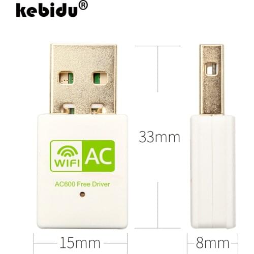 Free Driver Wireless USB Wifi Adapter 600Mbps Lan USB Ethernet 2.4G 5G Dual Band Wi-fi Network Card 802.11n/g/a/ac Wifi Dongle