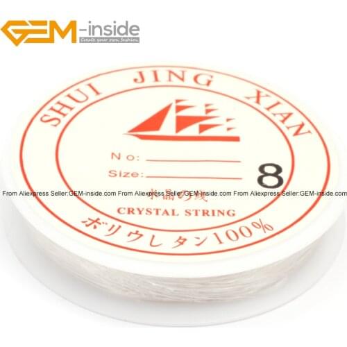 4m 6m High Quality Polyester Transparent Jewelry Beads String Spoo Fashion Jewelry DIy Making Wholesale