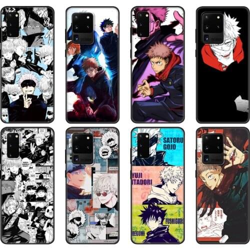 Black tpu Case For Samsung galaxy S20 /S20 PLUS/S20 ultra/S20+ /S20FE back cover jujutsu kaisen anime