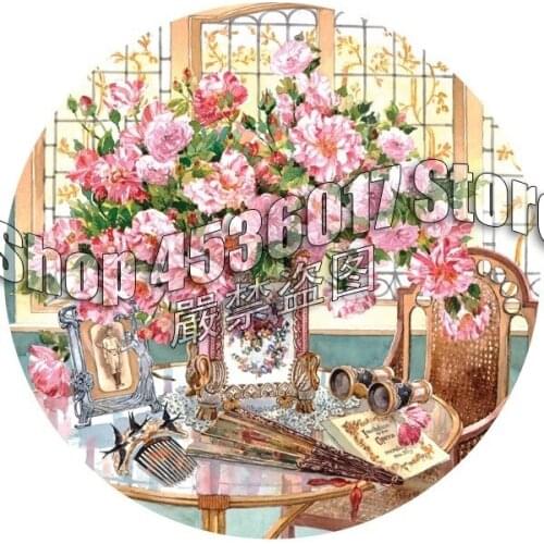 DIY Diamond Painting Flowers Bring Smiles Opera (Yellow) Diamond Mosaic Full Square Diamond Embroidery Rhinestone Gift Christmas