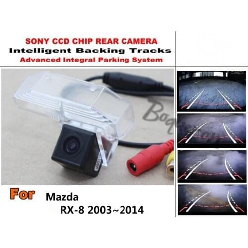 For Mazda RX-8 RX8 RX 8 2003~2014 Smart Tracks Chip Camera / HD CCD Intelligent Dynamic Parking Car Rear View Camera