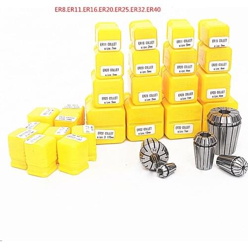 ER11 ER16 ER20 ER25 ER32 2MM-20MM spring collet chuck Accuracy 0.008mm CNC milling tool holder Engraving machine spindle motor