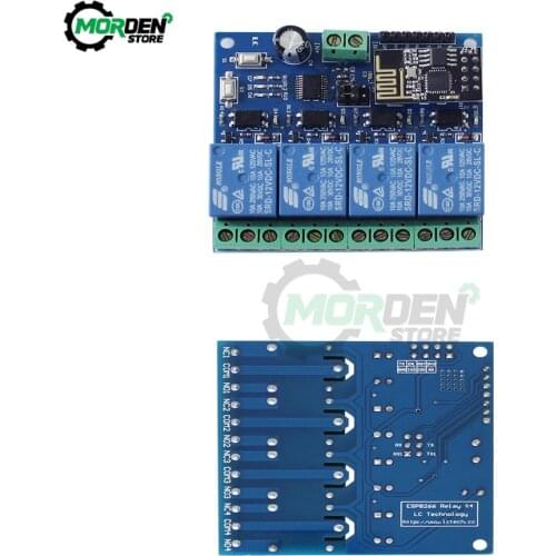 ESP8266 4 Channel WiFi Relay ModuleWireless Relay Switch Board for IOT Smart Home Phone APP Remote Control Dropship