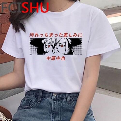 Bungou Stray Dogs t-shirt tshirt male tumblr graphic tees casual clothes ulzzang streetwear