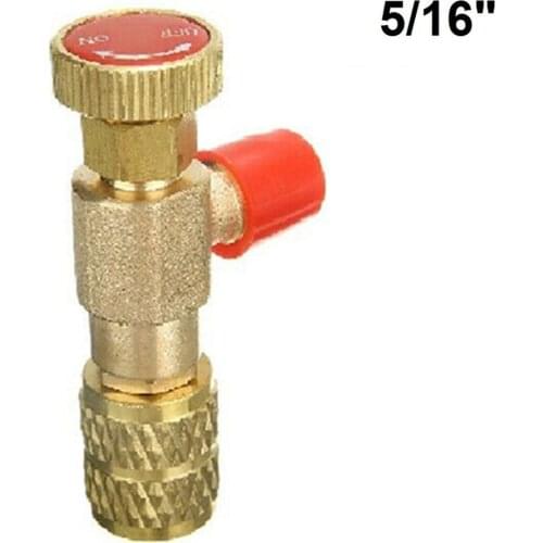 For R410A Air Conditioning Refrigerant Charging Hose R32 Control Valve 1/4 '' - 5/16 '' Flow Control Valve