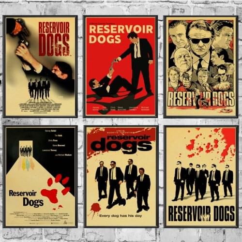 Classic Movie Reservoir Dogs Retro poster Home Furnishing decoration Kraft Game Poster Drawing Painting Wall stickers