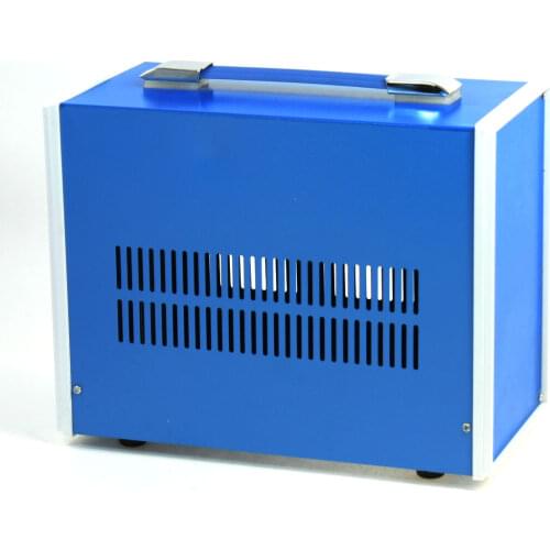 Uxcell Metal Electrical Cable Connect Junction Box Blue 270mm x 210mm x 140mm