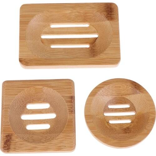 Natural Carbide Wood Soap Dish Wooden Soap Container Travel Wood Soap Box Shower Plate Bathroom Soap Holder