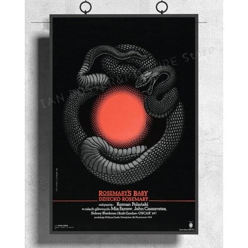 NJ408 ROSEMARYS BABY Movie Horror Polish Rare Wall Sticker Silk Poster Art Home Decoration